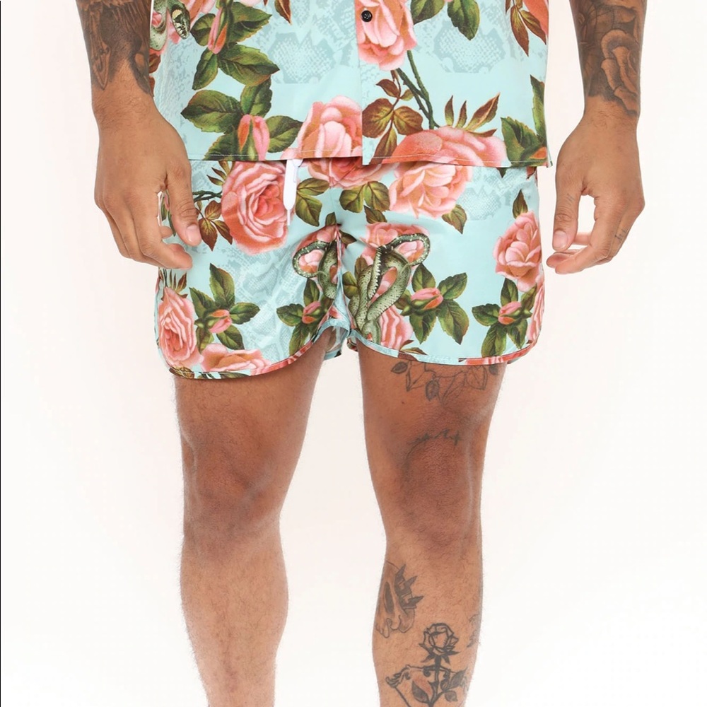 Jungle Herb Swim Trunks